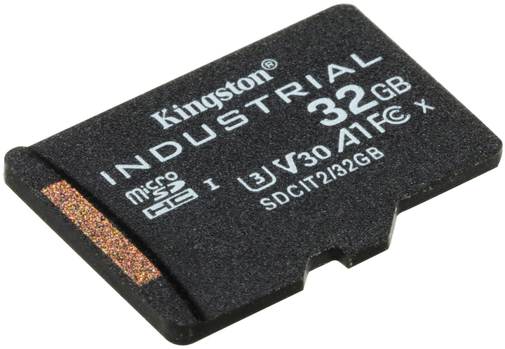 Karta pamięci Kingston microSDHC 32GB Industrial Class 10 UHS-I V30 A1 (SDCIT2/32GBSP) - obraz 1