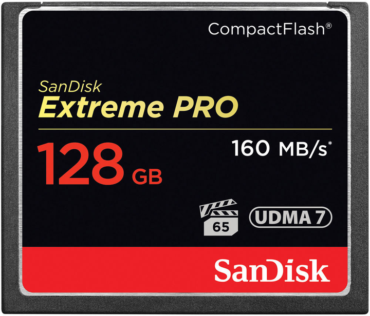 Karta pamięci SanDisk CompactFlash Extreme Pro 128GB (SDCFXPS-128G-X46) - obraz 1