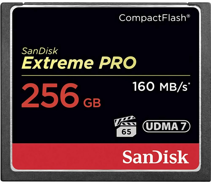 Karta pamięci SanDisk CompactFlash Extreme Pro 256GB (SDCFXPS-256G-X46) - obraz 1
