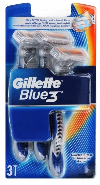 Golarka męska Gillette Blue3 3 szt (7702018949946) - obraz 1