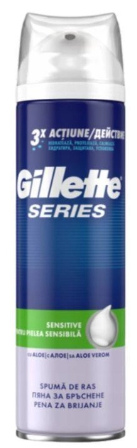 Піна для гоління Gillette Series Sensitive Foam 300 мл (7702018053971) - зображення 2