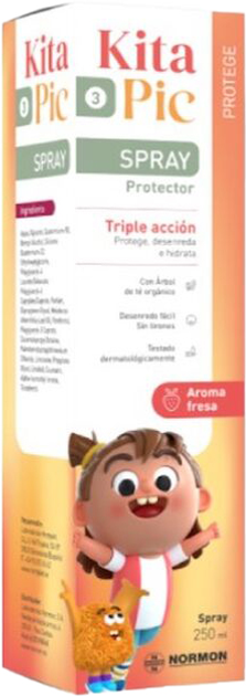 Спрей для волосся Normon Kitapic Fresa 250 мл (8435232357967) - зображення 1