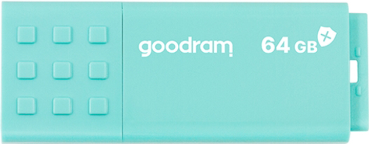 Флеш пам'ять USB Goodram UME3 Care 64GB USB 3.0 Green (UME3-0640CRR11) - зображення 3
