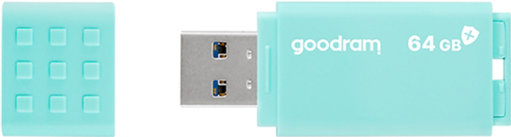 Флеш пам'ять USB Goodram UME3 Care 64GB USB 3.0 Green (UME3-0640CRR11) - зображення 4