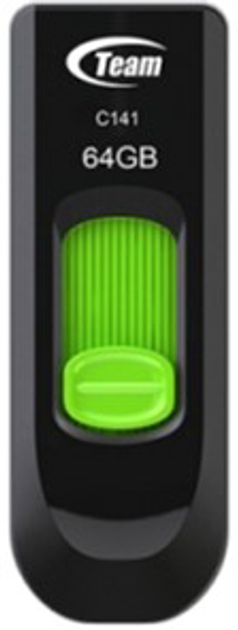 Флеш пам'ять USB Team C145 USB 3.0 64GB Green (TC145364GG01) - зображення 1