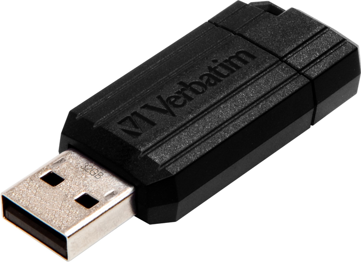 Флеш пам'ять USB Verbatim PinStripe USB 32GB Black (0023942490647) - зображення 2