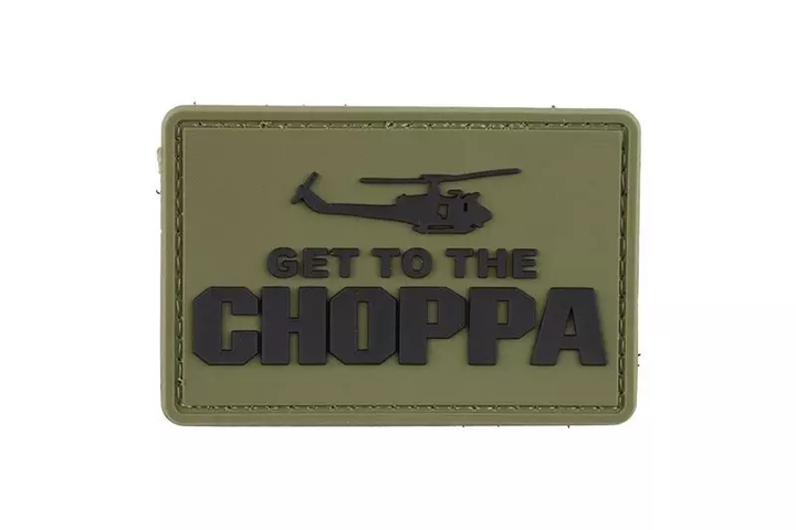 Нашивка 3D - Get to the Choppa - Olive [GFC Tactical] - зображення 1