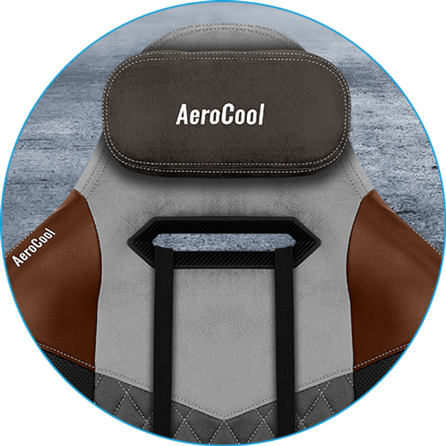 Fotel gamingowy Aerocool DUKE Tan Grey (DUKE_Tan_Grey) - obraz 16