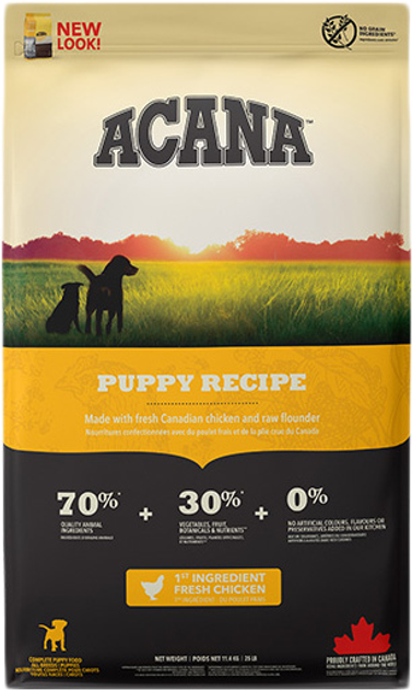 Sucha karma dla psów ACANA Puppy Recipe dla szczeniąt wszystkich ras 11.4 kg (064992500115) - obraz 1