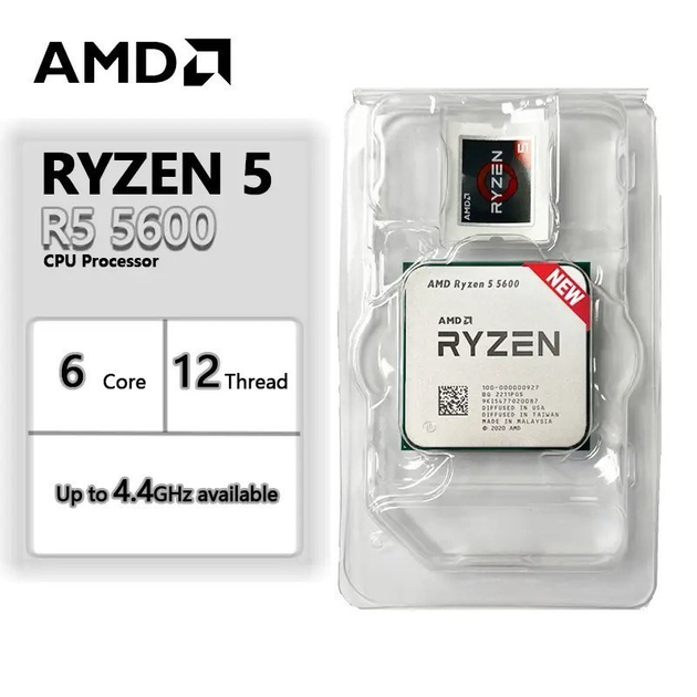 Процессор AMD Ryzen 5 5600 (100-000000927) sAM4, tray – фото, отзывы ...