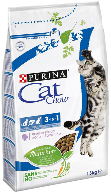 Sucha karma dla kotów Purina Cat Chow 1.5 kg (7613034155139) - obraz 1