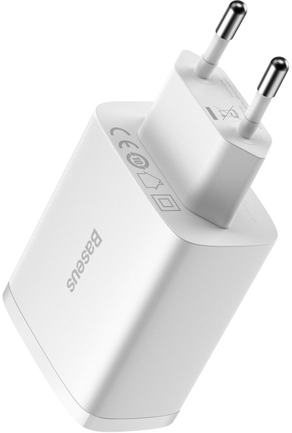 Ładowarka sieciowa Baseus Compact Charger 3U 17W EU Biały (CCXJ020102) - obraz 4