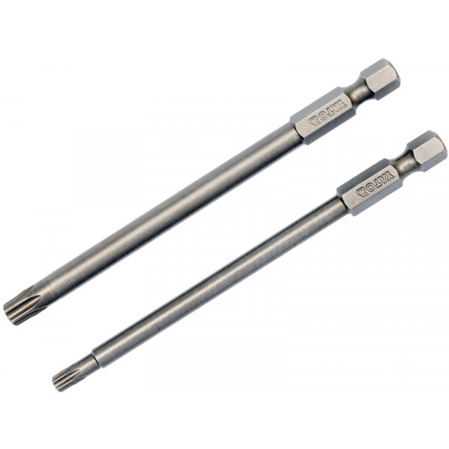 Насадка для отвертки TORX SECURITY T20/T30, 1/4", 100 мм, 2 шт YATO (YT ...