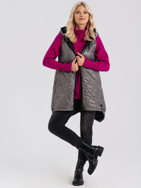 Bezrękawnik damski Look Made With Love 3022 Fabi Brown S Brązowy (5903999310370) - obraz 4