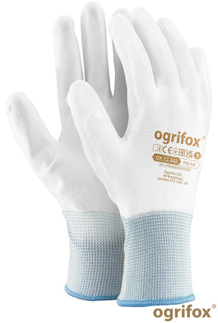 Перчатки защитные из полиэстера покрыты полиуретаном OGRIFOX OX-POLIUR ...