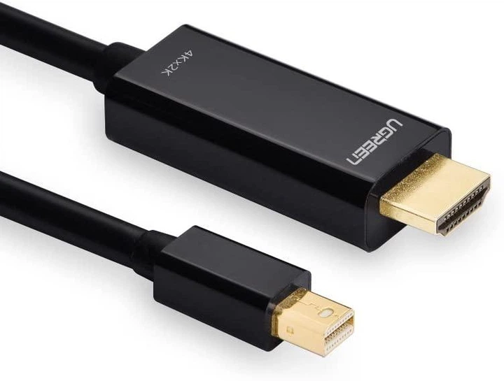 Конвертер Ugreen Thunderbolt 2 Mini DP 4K 1.5M Mini DisplayPort to HDMI Black (MD101) - Фото 8 Конвертер Ugreen Thunderbolt 2 Mini DP 4K 1.5M Mini DisplayPort to HDMI Black (MD101) - зображення 8
