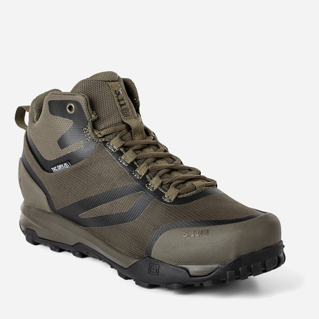 Чоловічі тактичні черевики з мембраною 5.11 Tactical A/T Mid Waterproof Boot 12446-186 47.5 (13US) 31.2 см Ranger Green (2000980622993) - зображення 2