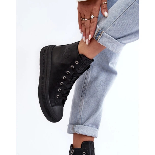 Trampki damskie wysokie Big Star MM274023 39 Czarne (5900714657680) - obraz 5