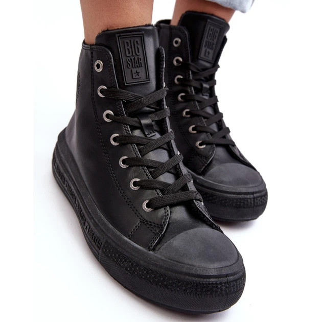 Trampki damskie wysokie Big Star MM274023 39 Czarne (5900714657680) - obraz 7