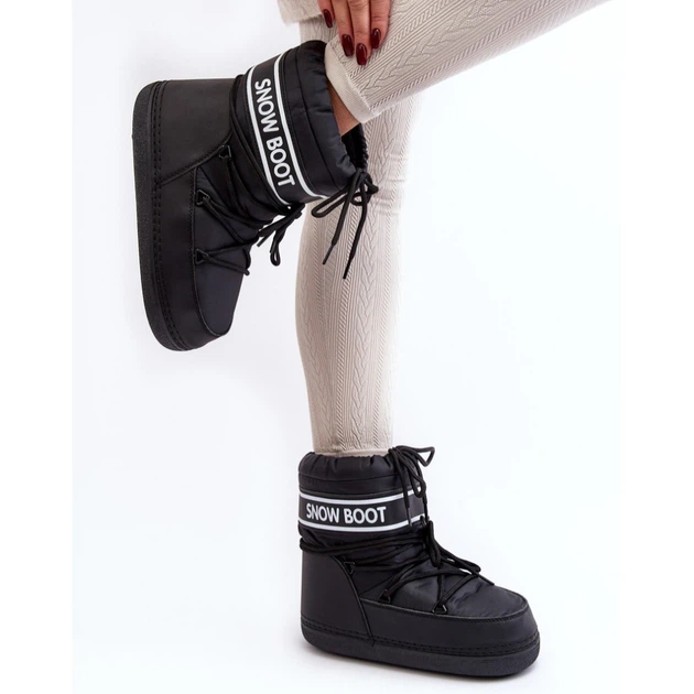 Śniegowce damskie wysokie ocieplane Soia 39/40 Czarne (5905677012149) - obraz 4
