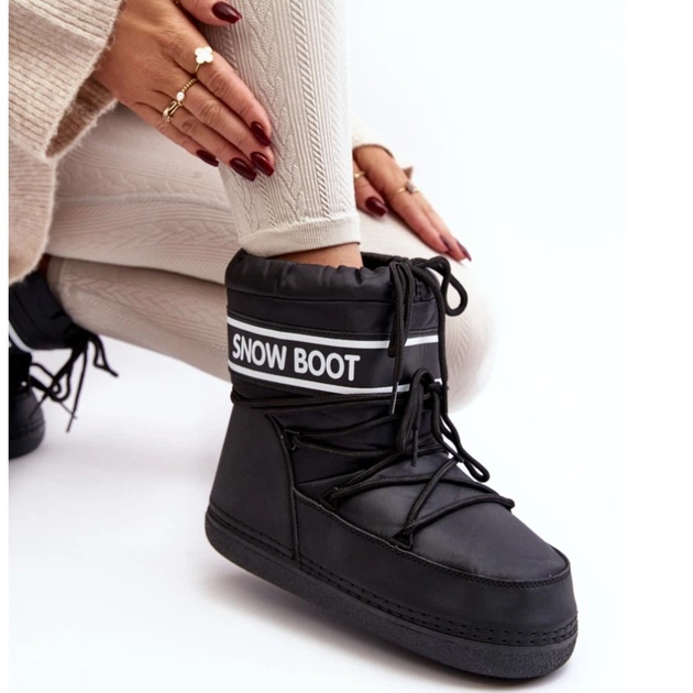 Śniegowce damskie wysokie ocieplane Soia 39/40 Czarne (5905677012149) - obraz 6