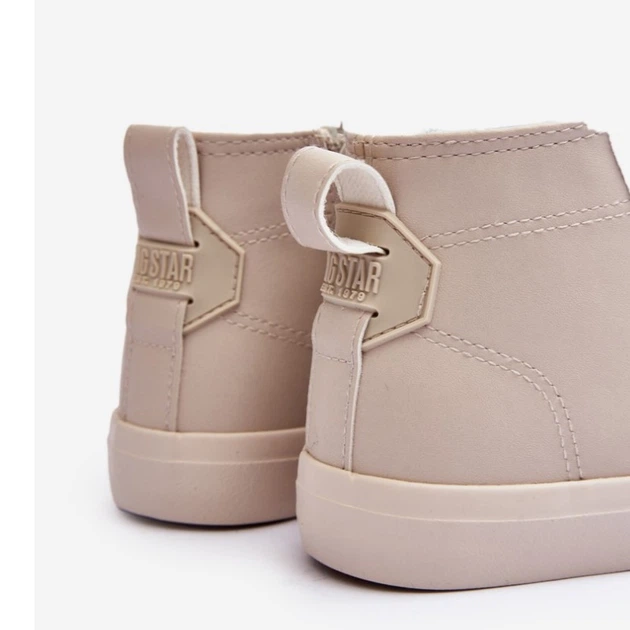 Дитячі кеди для дівчинки Big Star Shoes MM374012 33 Світло-бежеві (5900714657932) - зображення 7