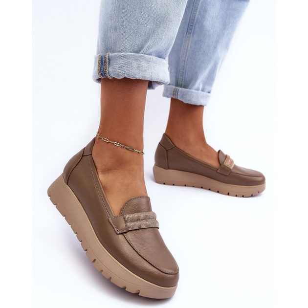 Жіночі сліпони Lemar Lehira 37 Бежеві (5905677929638) - зображення 6