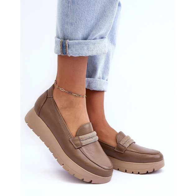 Buty wsuwane damskie Lemar Lehira 36 Beżowe (5905677929621) - obraz 5