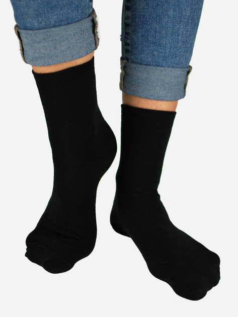 Шкарпетки дитячі NOVITI SB005-U-02 котон 35-38 Чорні (Q5905204303344) - зображення 1