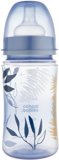 Антиколікова пляшечка Canpol Babies Easystart Gold з широкою шийкою 240 мл Блакитна (35/240_blu) - зображення 1