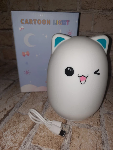 Детский силиконовый LED ночник подмигивающий Котик - изображение 4