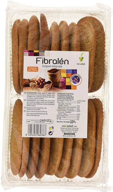 Herbatniki Novadiet Fibralen 350 g (8425652060387) - obraz 1