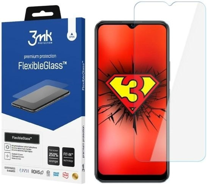 Гібридне скло для 3MK FlexibleGlass Vivo Y16 / Y22s (5903108494786) - зображення 1