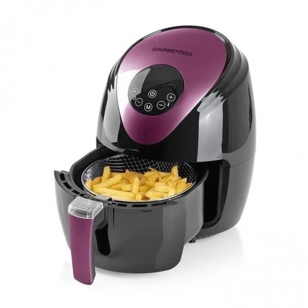 Аэрофритюрница GOURMETmaxx LQ-2502B Black/Purple - изображение 5