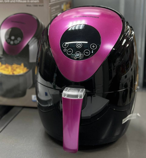Аэрофритюрница GOURMETmaxx LQ-2502B Black/Purple - изображение 10