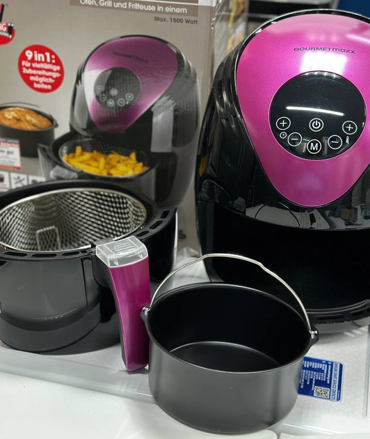 Аэрофритюрница GOURMETmaxx LQ-2502B Black/Purple - изображение 14