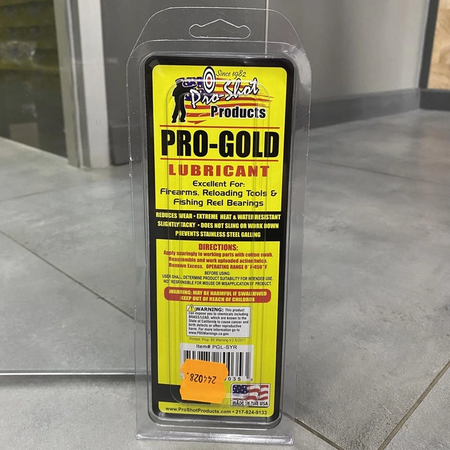 Смазка для оружия Pro-Shot Pro Gold Lube, 10 мл, всепогодная синтетическая - изображение 2