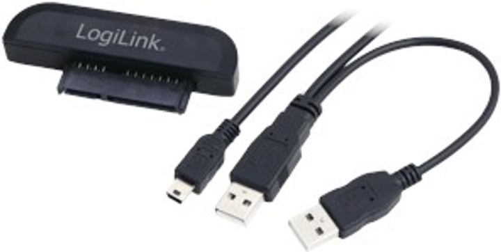 Adapter Logilink USB 2.0 do SATA Czarny (AU0011A) - obraz 1