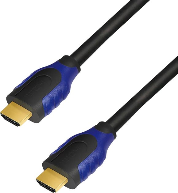Кабель Logilink HDMI High Speed з Ethernet 4 K 2 K / 60 Hz 2 m Blue (CH0062) - зображення 1