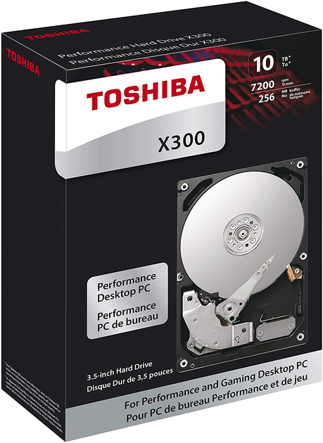 Dysk twardy Toshiba High-Performance X300 10TB 7200rpm 256MB HDWR11AUZSVA 3.5" SATA III (4547808810678) - obraz 6