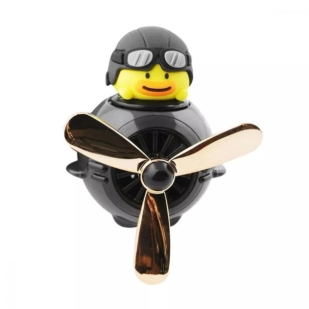 Ароматизатор-освіжувач автомобільний на торпеду в повітропровід Pilot Mr. Duck, Чорний - зображення 2