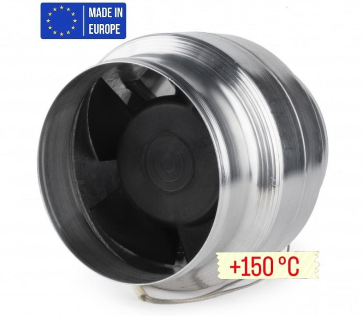 Высокотемпературный канальный вентилятор MMotors JSC ВОК 150/120 Т +150 ...