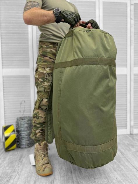 Тактический армейский рюкзак сумка баул водонепроницаемый , 100 литров, Олива - изображение 1