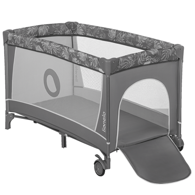 Ліжечко-манеж Lionelo FLOWER GREY STONE - Фото 2 Ліжечко-манеж Lionelo FLOWER GREY STONE - зображення 2