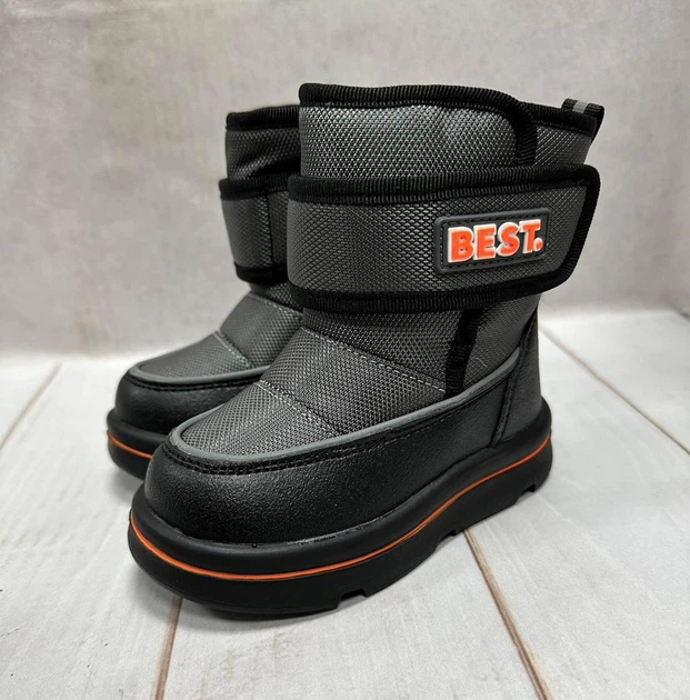 Детские зимние сапоги дутики Tom/M 23 15,5 см черные/серые - Фото 7 Детские зимние сапоги дутики Tom/M 23 15,5 см черные/серые - изображение 7