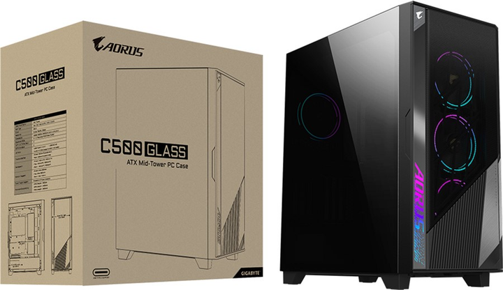 Obudowa Gigabyte Aorus C500 Glass (GB-AC500G ST) - obraz 11