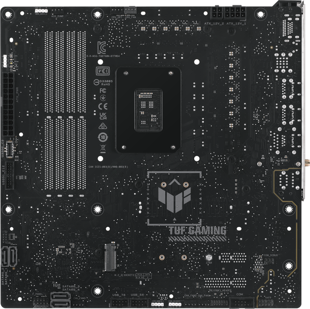 Материнська плата Asus TUF GAMING B760M-BTF WIFI D4 (s1700, Intel B760, PCI-Ex16) - зображення 5