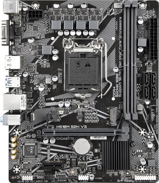 Материнська плата Gigabyte H510M S2H V3 (s1200, Intel H470, PCI-Ex16) - зображення 1