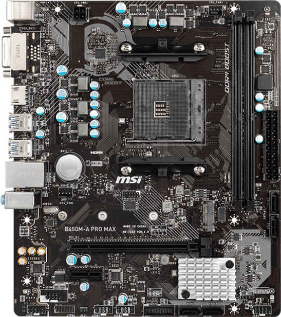 Płyta główna MSI B450M-A Pro Max (sAM4, AMD B450, PCI-Ex16) - obraz 1