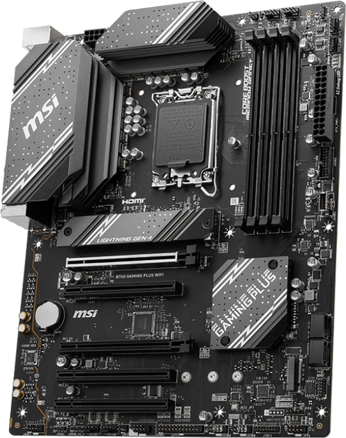 Материнська плата MSI B760 Gaming Plus Wi-Fi (s1700, Intel B760, PCI-Ex16) - зображення 2